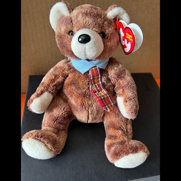 🐻TY BEANIE BABIES Dad👔 & Mom🌸 Bears LOT of 4 NWT - Picture 3 of 5